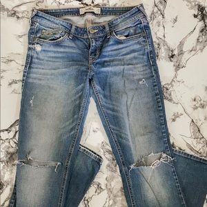 Hollister Distressed Bootcut Jeans